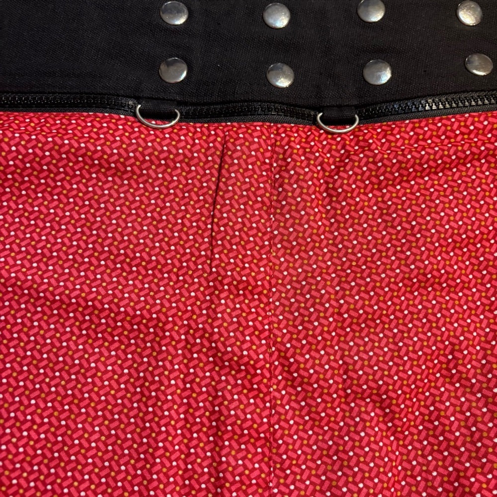 NEW Set Mini Skirt & Bag Zand Amsterdam OS Reversible Skirt Crossbody Bag Maroon - Picture 6 of 16